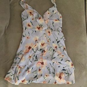 Drinks on the beach printed mini dress.